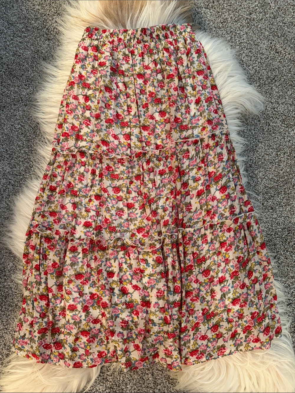 Polagram Maxi Floral Skirt - Picture 2 of 4